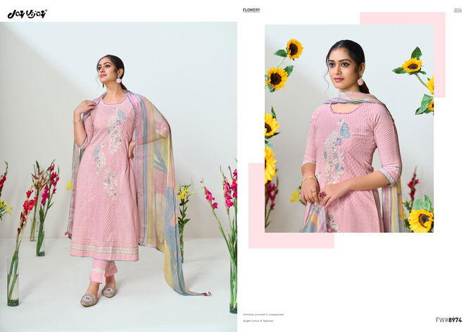 Flowery By Jay Vijay Heavy Cotton Salwar Suits Wholesale Suppliers In Mumbai